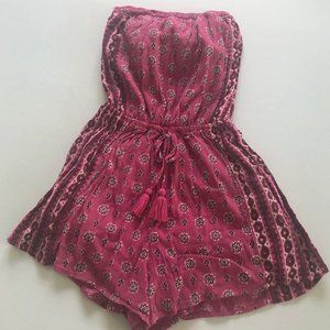 Fun Pink Strapless Romper